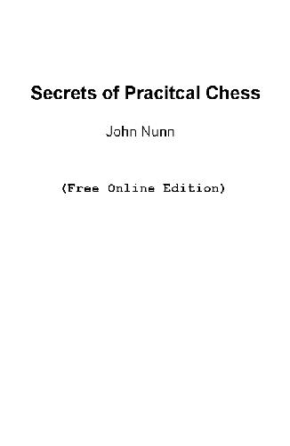 Secrets Of Practical Chess