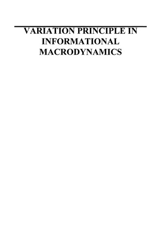 Variation Principle in Informational Macrodynamics
