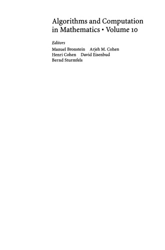 Algorithms in Real Algebraic Geometry