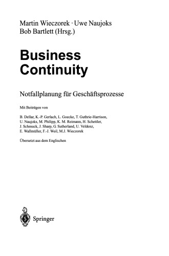 Business Continuity: Notfallplanung für Geschäftsprozesse