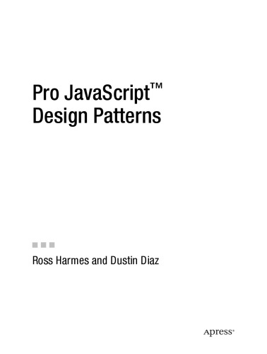Pro JavaScript Design Patterns