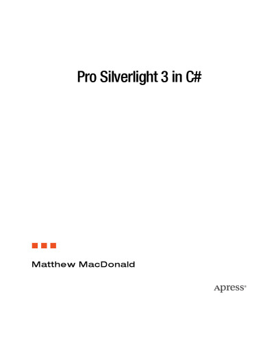 Pro Silverlight 3 in C#