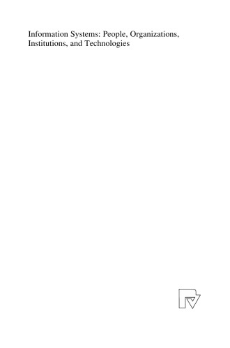 Information Systems: People, Organizations, Institutions, and Technologies: ItAIS:The Italian Association for Information Systems