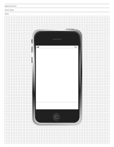 iPhone Application Sketch Book