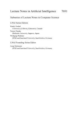 AI 2012: Advances in Artificial Intelligence: 25th Australasian Joint Conference, Sydney, Australia, December 4-7, 2012. Proceedings