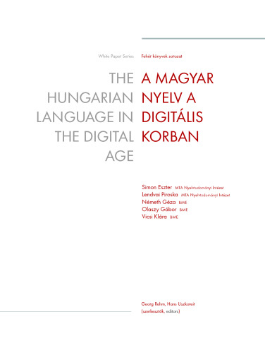 The Hungarian Language in the Digital Age