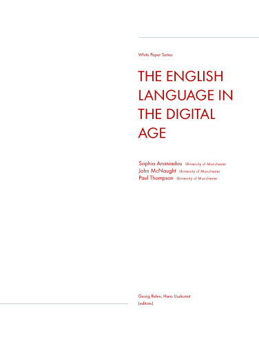 The English Language in the Digital Age