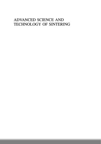 Advanced Science and Technology of Sintering