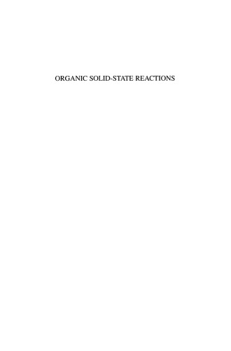 Organic Solid-State Reactions