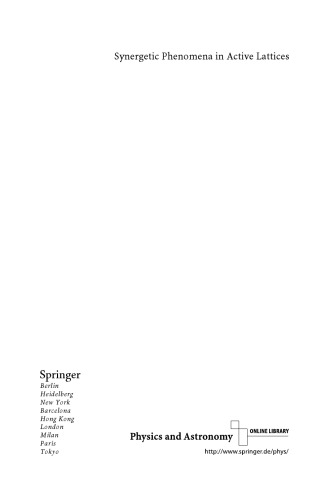 Synergetic Phenomena in Active Lattices: Patterns, Waves, Solitons, Chaos