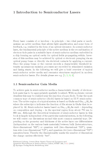 Spatio-Temporal Dynamics and Quantum Fluctuations in Semiconductor Lasers