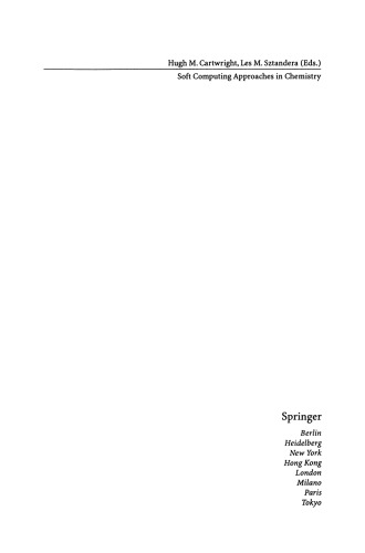Soft Computing Approaches in Chemistry