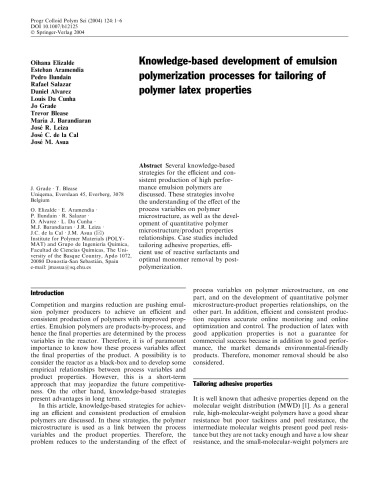 Aqueous Polymer Dispersions