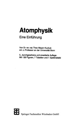 Atomphysik: Eine Einführung
