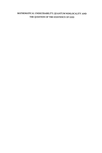 Mathematical Undecidability, Quantum Nonlocality and the Question of the Existence of God