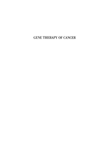 Gene Therapy of Cancer