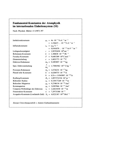 Molekülphysik und Quantenchemie: Einführung in die experimentellen und theoretischen Grundlagen