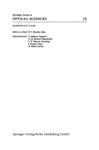 Advanced Optical Imaging Theory