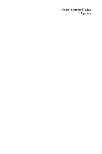 C*-Algebras: Proceedings of the SFB-Workshop on C*-Algebras, Münster, Germany, March 8–12, 1999