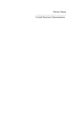 Crystal Structure Determination