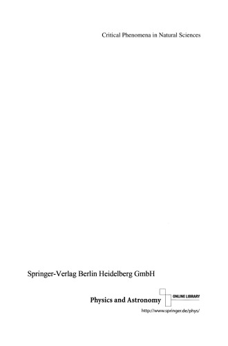 Critical Phenomena in Natural Sciences: Chaos, Fractals, Selforganization and Disorder: Concepts and Tools