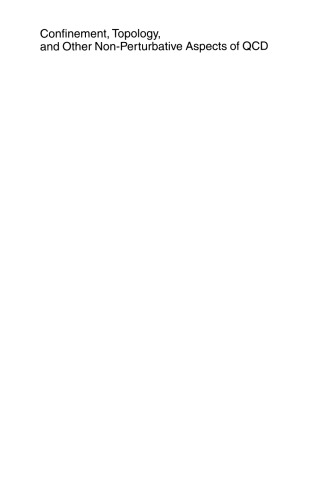 Confinement, Topology, and Other Non-Perturbative Aspects of QCD