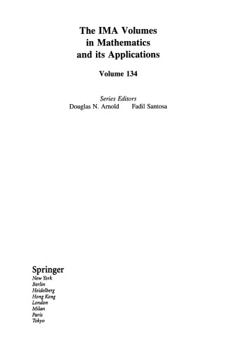 Mathematical Systems Theory in Biology, Communications, Computation, and Finance