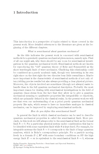 Spinning Particles - Semiclassics and Spectral Statistics