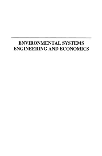 Environmental Systems Engineering and Economics