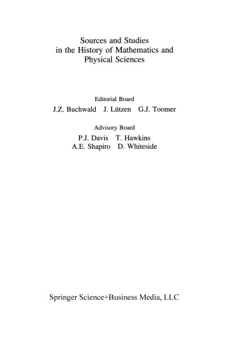 Exploring the Limits of Preclassical Mechanics: A Study of Conceptual Development in Early Modern Science: Free Fall and Compounded Motion in the Work of Descartes, Galileo, and Beeckman