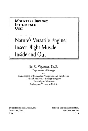 Nature’s Versatile Engine: Insect Flight Muscle Inside and Out