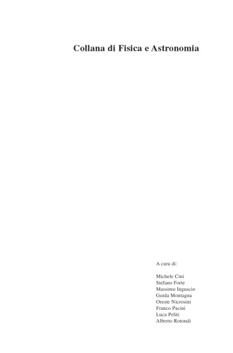 Lezioni di Relatività Generale e Teoria della Gravitazione: Per la Laurea Magistrale in Fisica