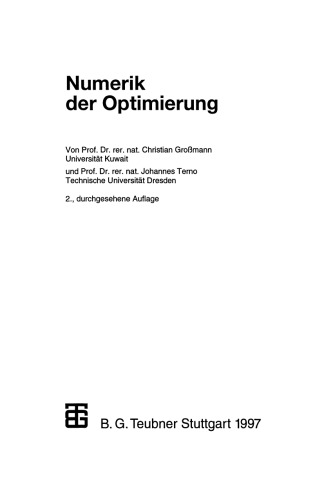 Numerik der Optimierung