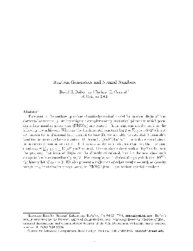 Random generators and normal numbers