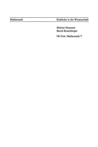 Oh Gott, Mathematik!?