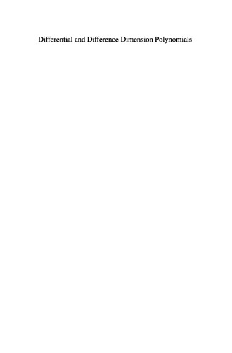 Differential and Difference Dimension Polynomials