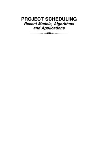 Project Scheduling: Recent Models, Algorithms and Applications
