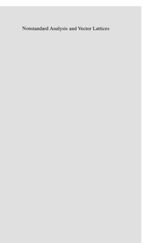 Nonstandard Analysis and Vector Lattices