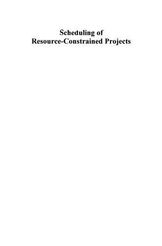 Scheduling of Resource-Constrained Projects