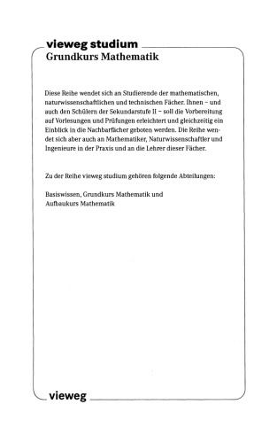 Analytische Geometrie: Eine Einführung für Studienanfänger