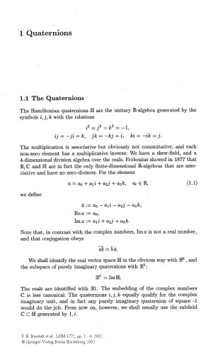 Conformal Geometry of Surfaces in S 4 and Quaternions
