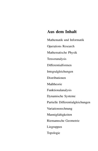 Teubner-Taschenbuch der Mathematik: Teil II