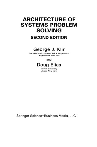 Architecture of Systems Problem Solving