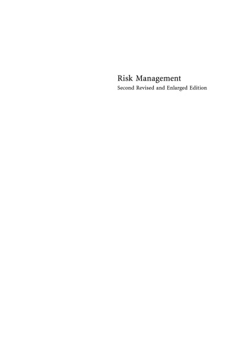 Risk Management: Challenge and Opportunity