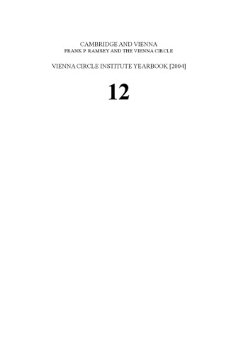 Cambridge and Vienna: Frank P. Ramsey and the Vienna Circle