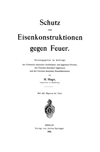 Schutz von Eisenkonstruktionen gegen Feuer