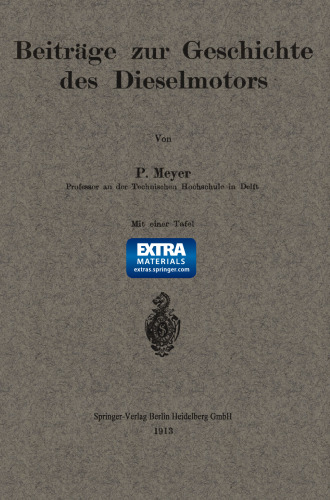 Beiträge zur Geschichte des Dieselmotors