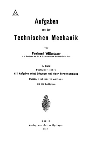 Aufgaben aus der Technischen Mechanik