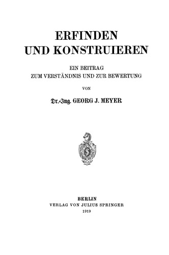 Erfinden und Konstruieren: Ein Beitrag zum Verständnis und zur Bewertung