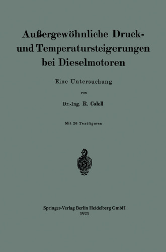 Außergewöhnliche Druck- und Temperatursteigerungen bei Dieselmotoren: Eine Untersuchung